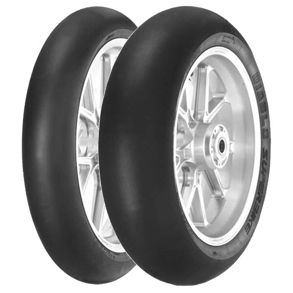 COPPIA GOMME PIRELLI 120/70-17 DIABLO SBK SC2 NHS + 200/65-17 DIABLO SBK SC 20L