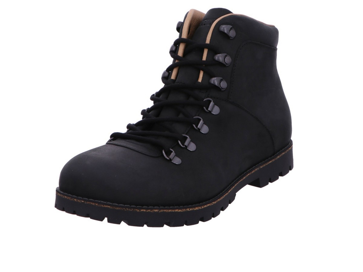 Birkenstock Jackson Black Suede Leather Boots Sneakers Lace  display picture 3
