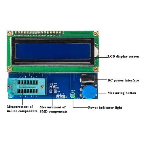 Transistortester-Bausatz Kann ein Multimeter f??r Elektronische Messungen Wi1656 - Bild 4 von 10