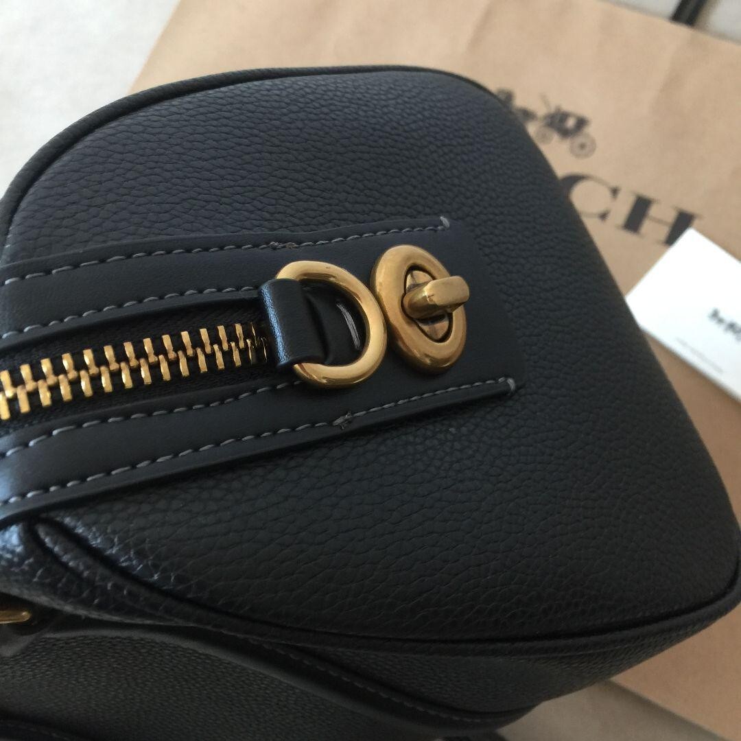 COACH Ruby Satchel 25 Color Block Handbag Shoulder Bag Black C8530