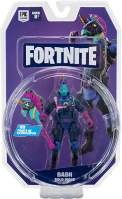 Bash 4 Inch Action Figure Fortnite 2021 Solo Mode - Epic Video Games Jazwares