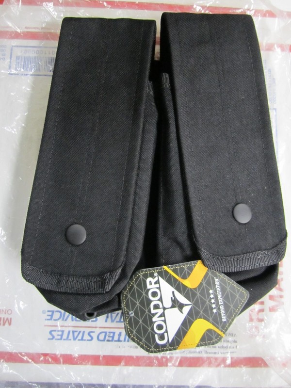 Condor Double Magazine Mag Pouch MA6-002 Black New w/tags