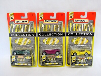 Matchbox Premiere Collection Series 1 - Lot of 3 Diecast Cars