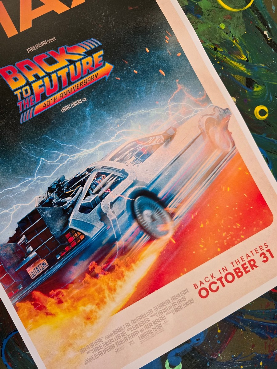 2025 Back to the Future 40th Anniversary BTTF Poster 11x17 Marty