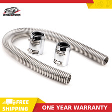 New 36 Chrome Stainless Steel Radiator Hose Kit Flexible Radiator Hose Kit New 36 Chrome Stainless Steel Radiator Hose Kit Flexible Radiator Hose Kit