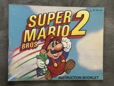 NES Super Mario 2 MANUAL ONLY Nintendo Instruction Booklet Insert