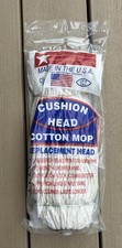 Cushion Head Cotton Mop Replacement Head #32 Threaded Screw On MADE in USA K1