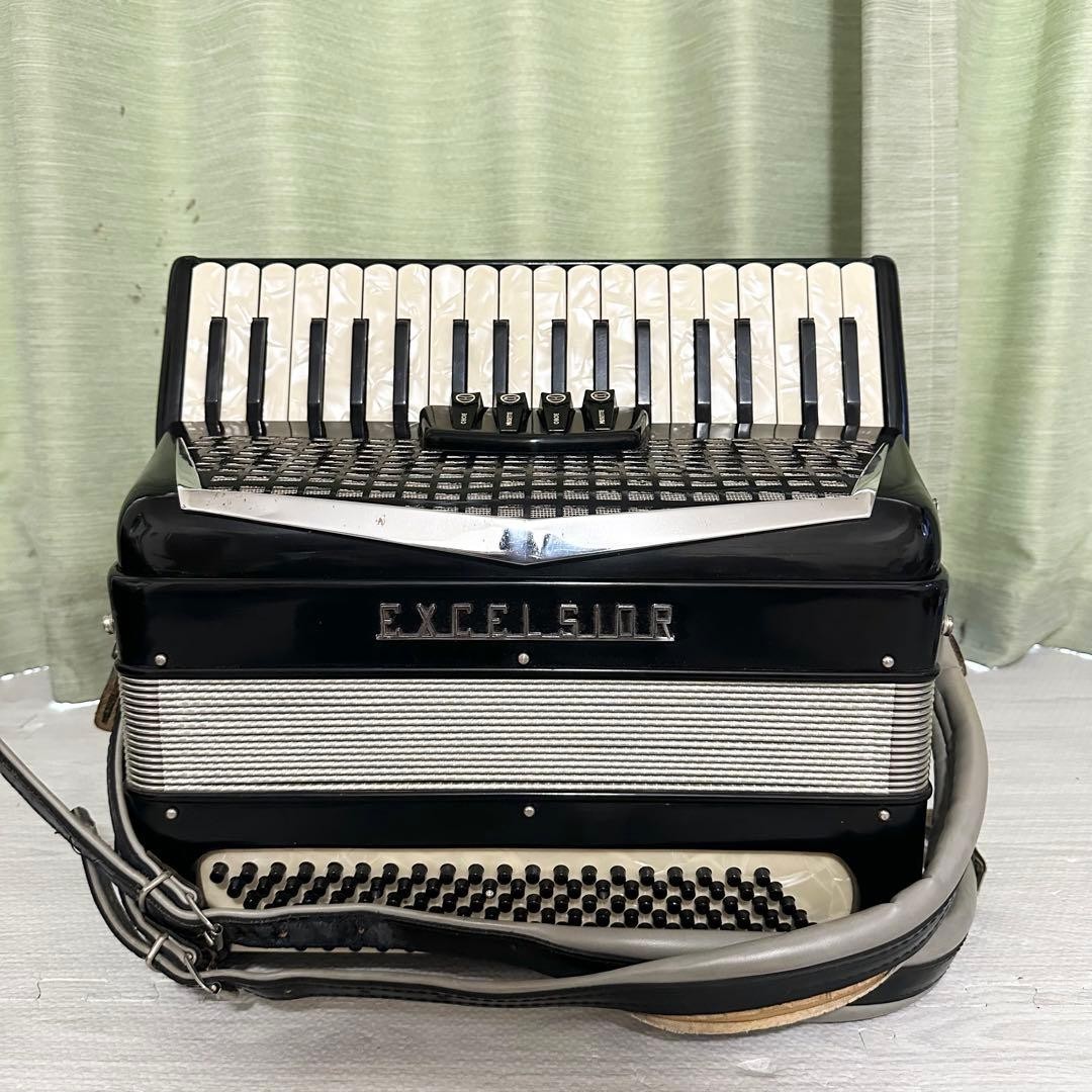 Rare EXCELSIOR 302M Musette Accordion Made in Italy 41 Keys Tested