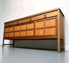 NATHAN TEAK SIDEBOARD SQUARES RANGE MID CENTURY RETRO C1960s RARE