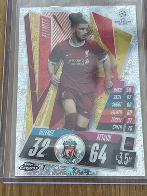Harvey Elliott FC Liverpool Topps Chrome Champions League Firework 