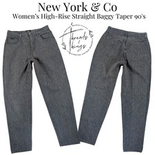 VTG New York & Company Jeans Womens 10 Straig...