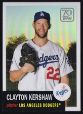 2021 Topps #70YTC-3 Clayton Kershaw 70 Years of Topps Chrome Dodgers