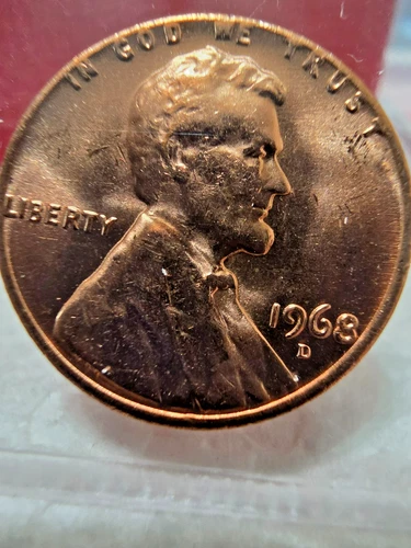 1968-D Lincoln Memorial Cent — photo from another recent sale