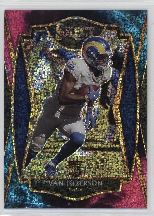 2020 Panini Select Premier Level Cosmic Prizm Van Jefferson #171 Rookie RC 1dm4