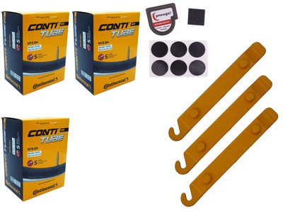3x Fahrradschlauch Continental 29+ Zoll Sclaverand 65-622/70-622 +Reifenheber