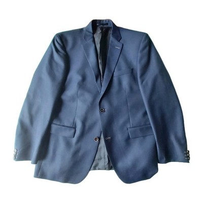 Roy Robson Blazer Sakko Herren 44R Blau Super 130s Wolle Reda Made In Italy