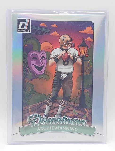 Archie Manning 2025 Donruss Downtown Jumbo Football #5 New Orleans Saints