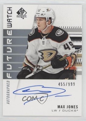 2019 SP Authentic Future Watch Rookies 455/999 Max Jones #185 Rookie Auto RC lk8