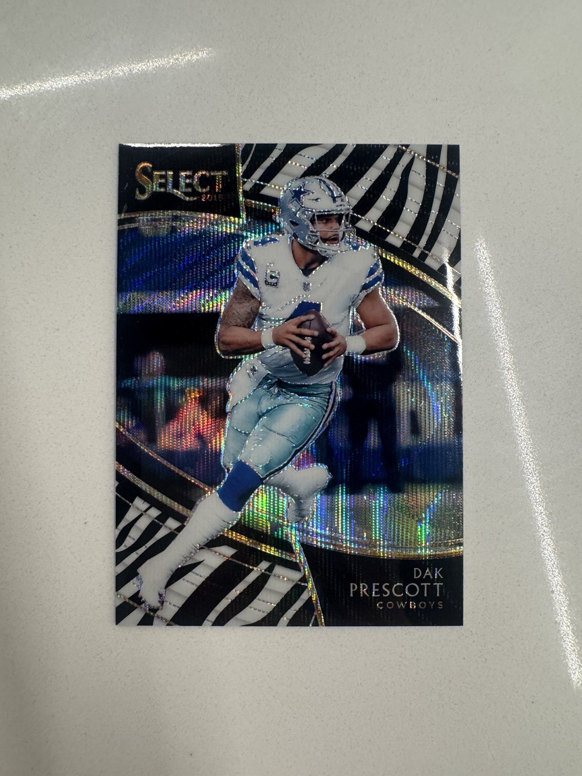 2018 Panini Select Field Level Dak Prescott Zebra Prizm SSP