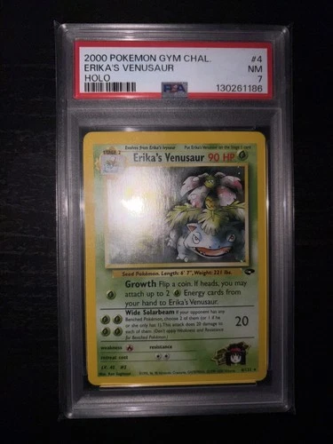 Pokemon Erika's Venusaur Holo Gym Challenge PSA 7