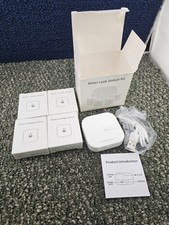 (QTY 4) Easebloom Water Leak Detector for Home - Hub & Mini Water Leak Sensor