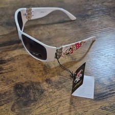 Classic Ed Hardy White "Zeke" Sunglasses BRAND NEW