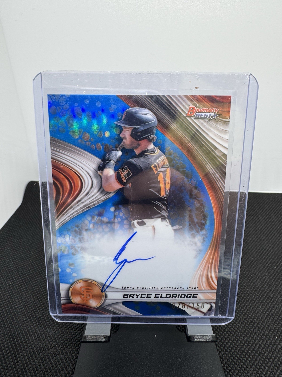 2024 Bowman’s Best Bryce Eldridge AUTO 076/150 BLUE REFRACTOR #B24-BE