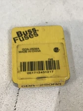 *BOX OF 5* Bussman Fuses BUSS GDA-250MA H 250V F250mA H250V 5mm X 20mm