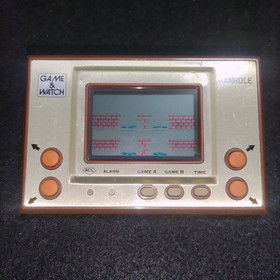Nintendo Game & Watch Manhole MH-06 1981 Retro Console Wide Screen from Japan