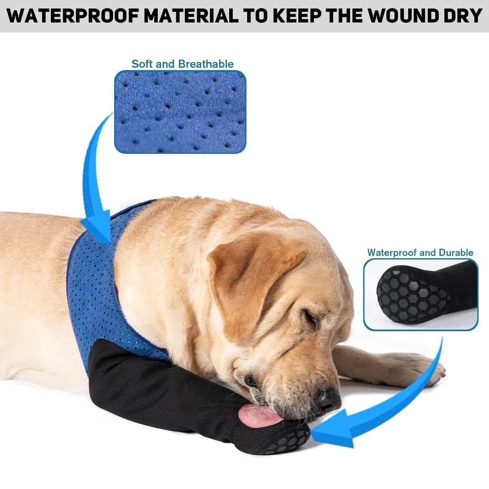 COODEO Calcetines para Perro para Evitar Lamer Patas, Botas Curativas y Protectores de Patas (R/M) Foto 2 de 4