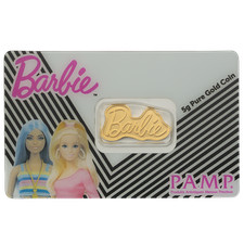 2026 Pamp Barbie Logo Shaped 5 Gram Gold Coin - In Assay