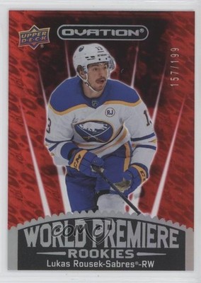 2023 Upper Deck Ovation World Premiere Red 157/199 Lukas Rousek Rookie RC 1ik9