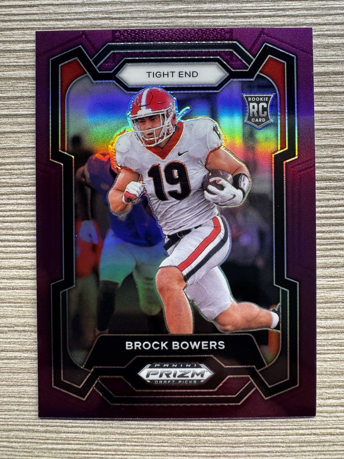 2024 Panini Prizm Draft Picks - Brock Bowers #107 Purple Prizm /75 (RC)