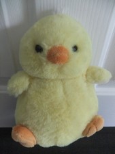 18cm AURORA DUCK CHICK YELLOW ORANGE BEAK SOFT CUDDLY TOY TEDDY WORLD EASTER ZOO
