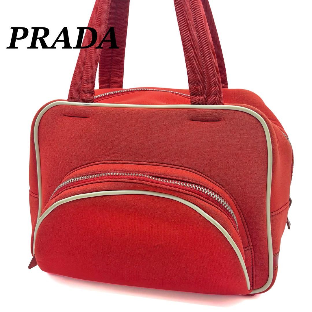 Prada Sport Mini Boston Tote Bag in Nylon for Gym Travel Weekend
