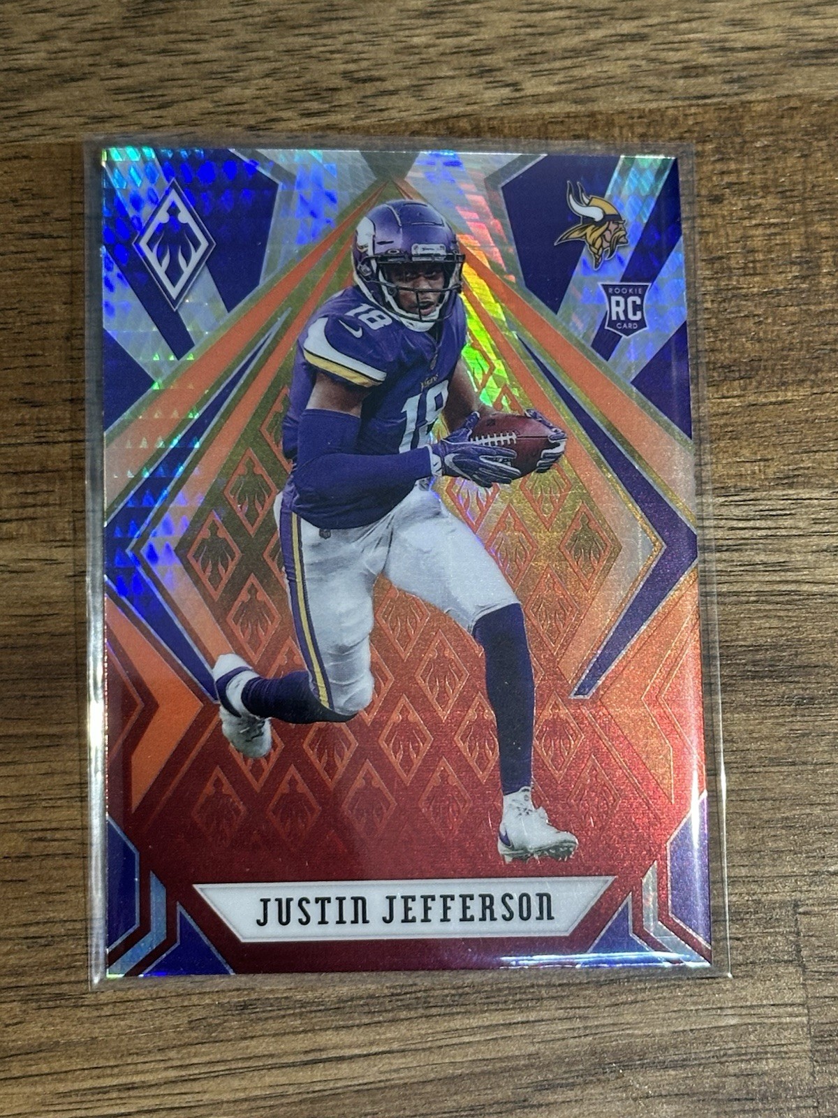 2020 Panini Phoenix - Rookies Justin Jefferson #111 Fire Burst (RC) Rookie