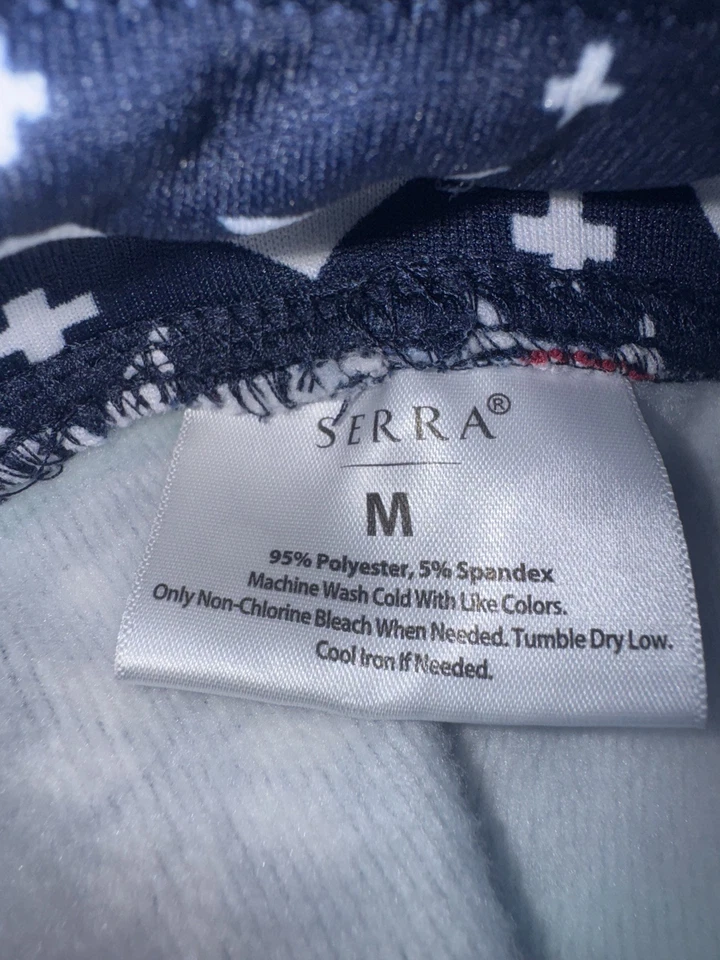 Mujer Serra Polar Forrado Leggings Estampado Vacaciones Multicolor Talla M Foto 2 de 4