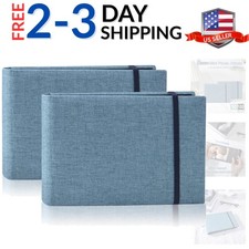 2PACK 4x6 Photo Album, 4x6 00 Pockets Linen Cover Photobook Small Capacity Pi...