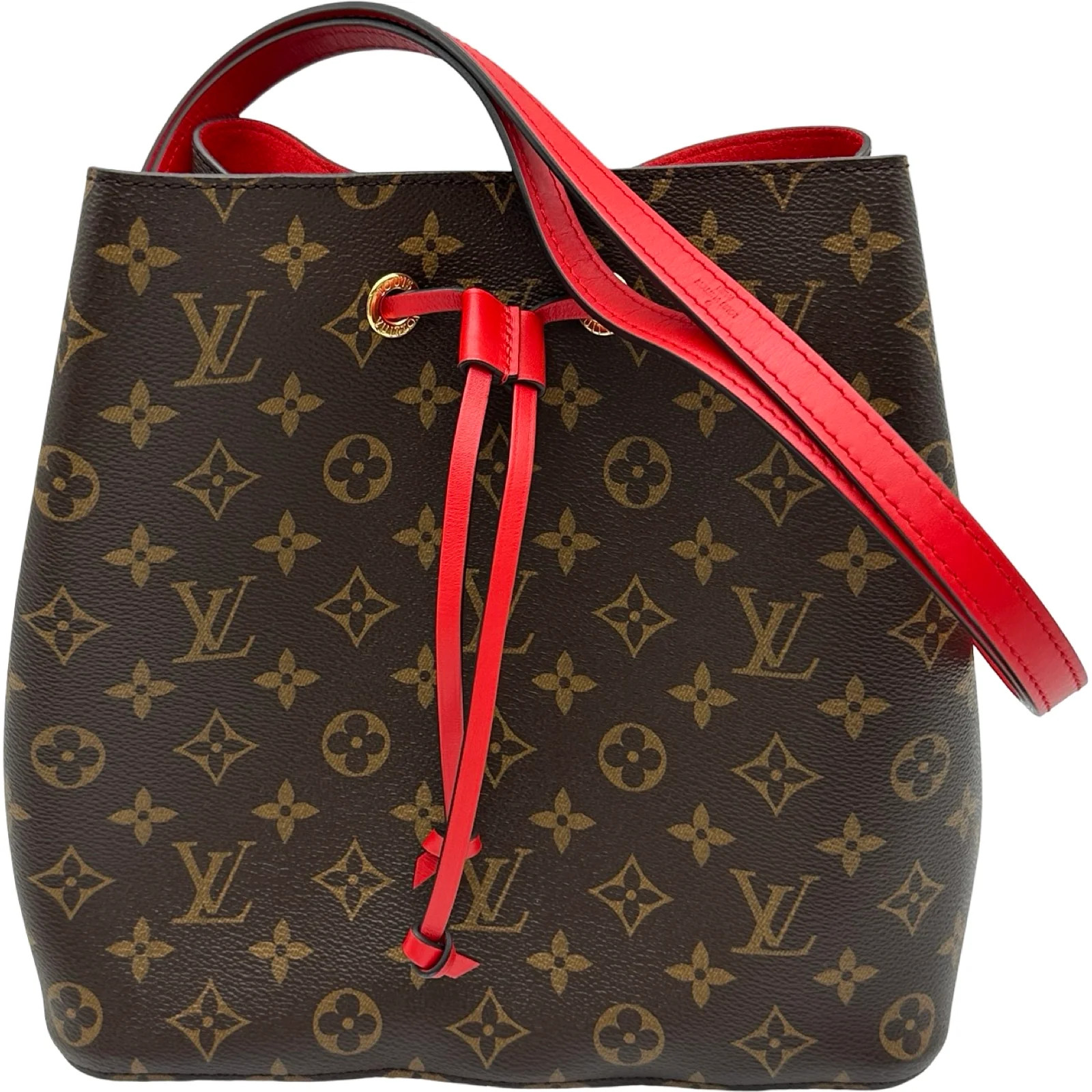LOUIS VUITTON Neo Noé Brown Monogram Shoulder Bag M44021 #OKB8451