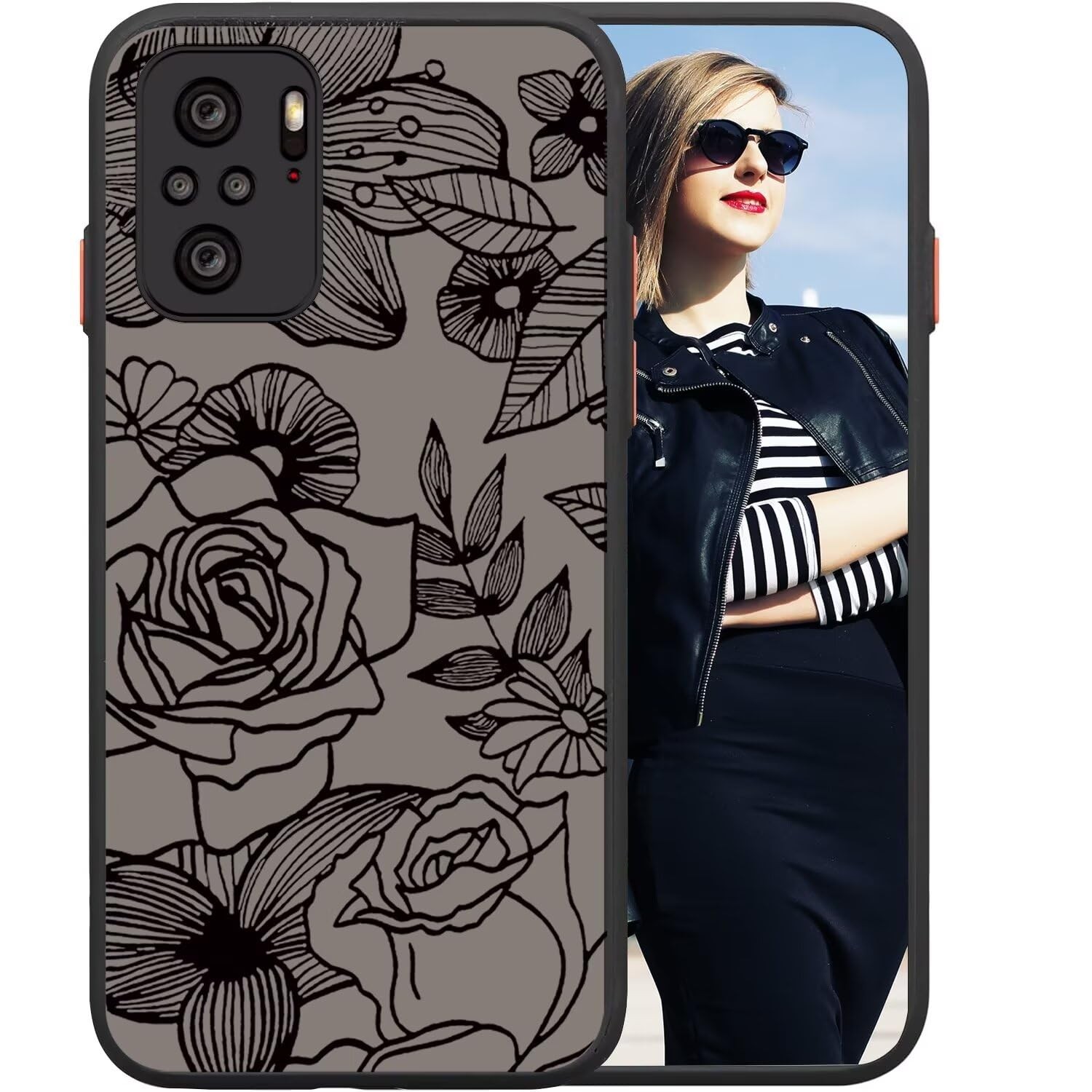 Étui Xiaomi Redmi Note 10 4G coque protection cuir véritable marron luxe