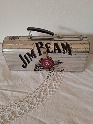 Alte Jim Beam Blechdose Lunchbox Flaschen Aufbewahrung Blechdose
