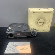 Kodak Carousel 650 Slide Projector With Box Manual PARTS ONLY No Lens or Bulb