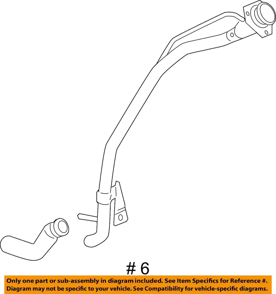2007-2008 CHEVROLET SATURN UPLANDER RELAY PIPE ASM-F/TNK FIL (W/FIL 25879196 NEW - Image 4 of 4