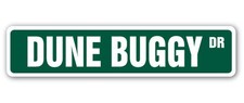 DUNE BUGGY Street Sign Childrens Name Room Metal Sign Decal