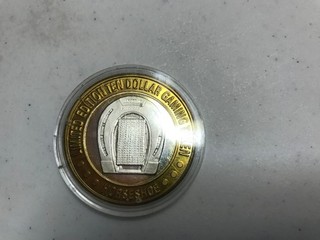 Binion Casino Limited Edition $10 gaming token .999 fine silver