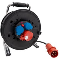 Kabel-Trommel 40 M 16A 400V Cee 5-Polig IP44 Schuko Stark-Strom VerläNgerung