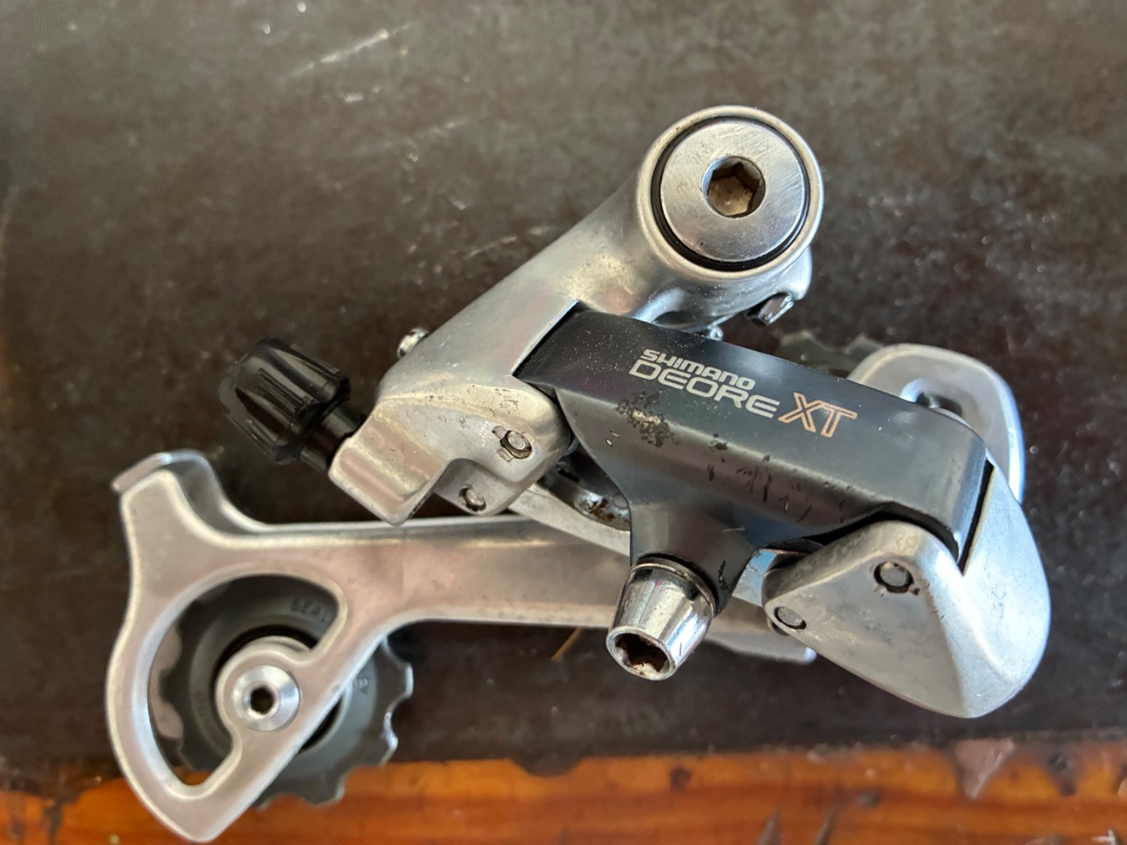 Shimano Deore XT RD-M735 Rear Derailleur 7-Speed Vintage Lon