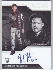 2022-23 Noir WENDELL MOORE JR. RC /99 AUTO SHOWTIME AUTOGRAPH TIMBERWOLVES