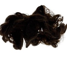 Vintage Doll Hair Wig Curly Dark Brown Repair Restoration Crafts Strand