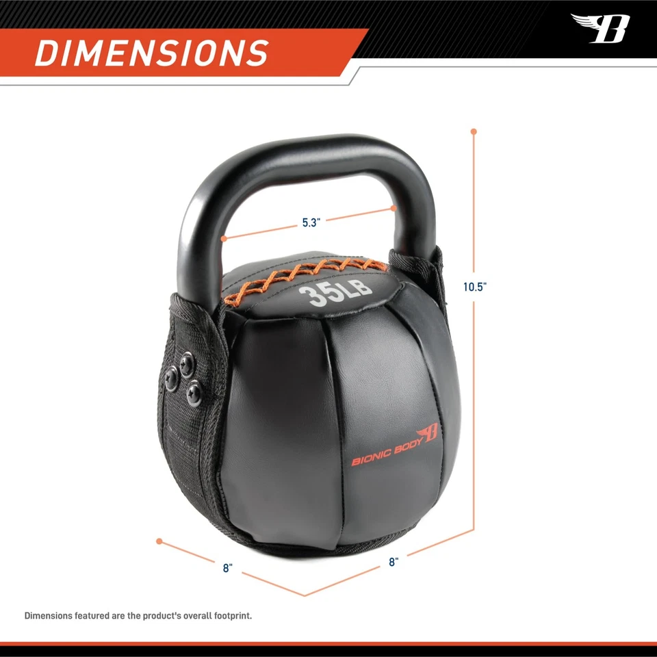 Kettlebell Suave con Mango para Levantamiento de Pesas, Acondicionamiento, Fuerza y Cor... Foto 2 de 4